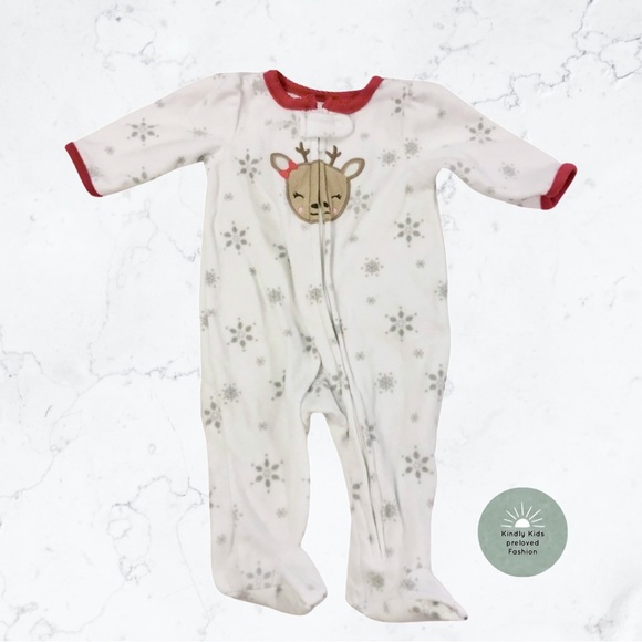 Fleece Christmas rain deer onsie - Picture 1 of 2